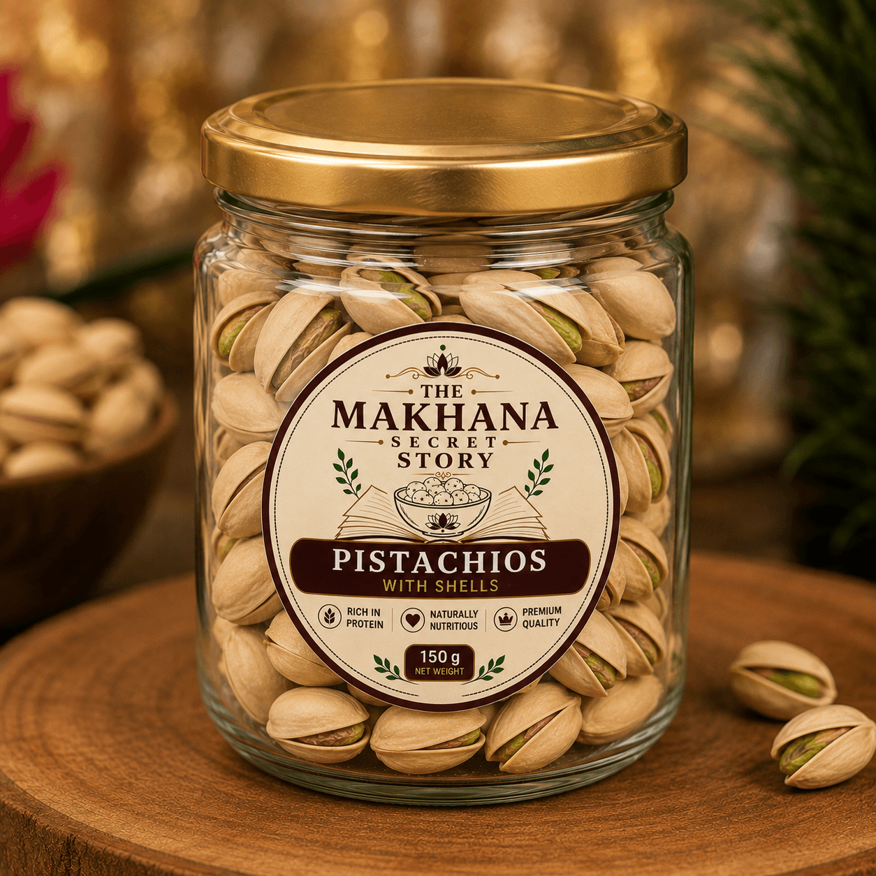 Pistachios - front view