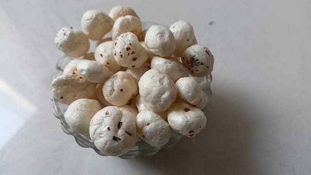 Premium makhana seeds top view